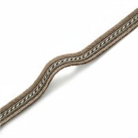 Modern Design 25mm Fringe Trim Ribbon Multi-Purpose Chenille Border Braid Textured Weave Home Textile Accessory for Interior Decorators, Pillow Embellishment, Upholstery