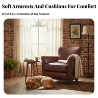 Vintage design Tufted winged rear Armchair sturdy Wood Legs Upholstered winged rear Armchair Thick paddinging Single Sofa Highspring-rear padding for Homeowners, Interior Designers, Hotel Managers, Living Room, Bedroom, creamyice, perusing Corner