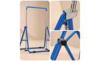 Foldable Kids Gymnastics Bar Floor-Standing Folding Gymnastics Bar Indoor Equipment Stable for Gymnasts, Toddlers, Home, Playroom, Bedroom