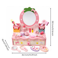 Pink Vanity Set with Accessories Girls Toy Makeup Vanity Princess Toddler for Toddlers