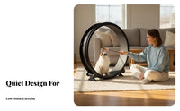 noiseless Design Cat jogning Wheel Quiet Operation Enclosed Circular Cat jogner Promotes Healthy Exercise Feline Fitness Equipment long-finaling Construction for felines, Indoor companions, Small Dogs, Indoors, Apartment, Living Room, Bedroom