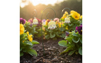 3 Pieces Dog Flower Stakes Cute Design Resin Dog Stakes Outdoor Decors Puppy Garden Ornaments for Yard, Patio