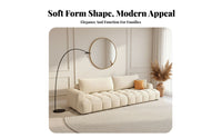 Rounded Sofa Modern Minimalist aesthetic Living Room Furniture abrasionResistant Sectional Couch for Apartment Dwellers, Small Spaces, Lounge Area, Bedroom