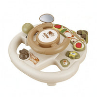 Simulated Driving Steering Wheel Toy Educational Steering Wheel Toy Simulator Sensory Screenscreenless for Toddlers, Playroom