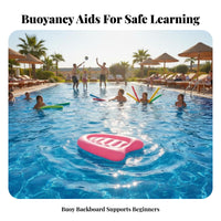 Inflatable Back Float Beginner Friendly Swim Support Buoy Buoyant Swimming Learning Float for Beginners, Children, Shallow Water, Lake, Beach