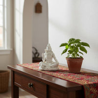 Intricate Detailing Lord Shiva Murti Detailed Carving Table Ornament Matte White for Entryway, Altar