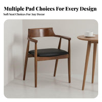 Versatile Use Curved Back Chair Multi-Purpose Vanity Chair without Wheels Wheeless Design Indoor Furniture Stylish Look for Office Workers, Restaurant Owners, Homeowners, Dining Room, Cafe, Reception Area, Bedroom