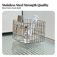 Rectangular lattice container Minimalist Design Storage Basket sturdy Construction