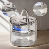 Cat Water Fountain Quiet Pet Drinking Fountain Waterer Electric Corded for Cats, Apartments, Kitchen
