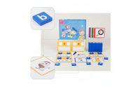 CVC Phonics Toy with Flashcards Literacy Word Building Kit Educational Letter Matching Game Interactive for Kindergarteners