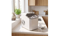Countertop Ice Maker Compact Ice Maker with Translucent Lid Portable Appliance for Kitchen, Break Room, Cafe