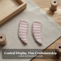 OB11 Doll Socks Material Striped Doll Socks Wide Compatibility Miniature Clothing