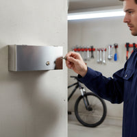 Socket Enclosure with Lock Surface-Mount Outlet Cover with Lock Anti-Pilfering Lockable Outlet Cover for Electricians, Garages, Corridors