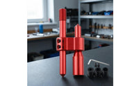 Anodized Finish H-Shaped Shifter Extension Rod Machined Metal M18 X 1.5 Gear Knob Adapter Clamping Block Manual Gearbox Shifter Extension Threaded Top