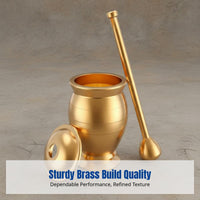 Durable Brass Mortar and Pestle, Classic Medicine Grinder, Herb Crusher, Multiple Sizes, Custom Engraving