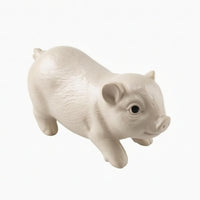 Carved Wooden Pig Figurine Realistic Wooden Pig Figurine Wood Grain Home Decor