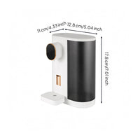 Rechargeable Mouthwash Dispenser LED Display Electric Mouthwash Dispenser Bathroom Accessory Translucent Reservoir Push Button