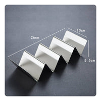 Taco Shell Holder Vertical V-Shaped Taco Holder Tortilla Shell Rack Reusable Open-Design for Home Cooks, Kitchen, Baking