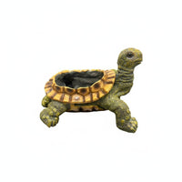 Realistic Resin Turtle Planter Outdoor Safe Creature Shape Succulent Pot Fade-Resistant for Yard, Patio