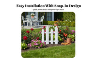 Decorative Picket Fence Versatile Layout Curved or Straight for Gardens