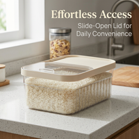 Airtight Food Storage Containers with Lids, Kitchen Storage for Flour, Sugar, Dry Food, Cereal Storage Bin, Pantry Organiser