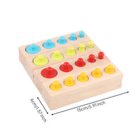 Early Development Educational Cylinder Blocks Fine Movement Skills Knobbed Cylinder Activity Natural Wood for Toddlers, Infants, Daycare