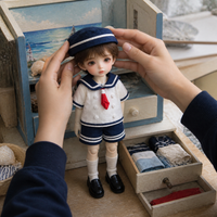 OB11 Doll Sailor Uniform Outfit for 1/12 BJD Dolls
