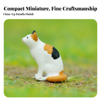 1:64 Scale Figure Realistic Poses Diorama Cat Model Creative Decoration Sand Table Animal Figure for Hobbyists, Dioramas
