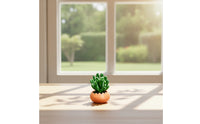 Dollhouse Succulent Tiny Miniature Succulent with Planter Miniature Potted Plants Artificial Ornament Faux for Crafters