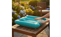 Bathtub Booster Pad Shimmery Finish Inflatable Bath Seat Water-Fillable Bath Mat Non-Slip Bathroom Accessory for Heated Bath