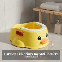 Long-Lasting Small Dog Washing Tub Easy to Keep Duck Design Pet Bath Portable Cartoon Cat Bathing Basin High Load-Bearing Capacity for Cats, Young Dogs