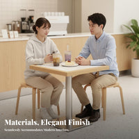long-lasting Construction Fast Food Dining Set Minimalist Design utilitarian design Table and Seating Commercial Furniture for Restaurant Owners, Canteen Managers, Cafe, Bistro, Small Spaces
