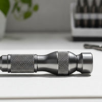 Screwdriver with Bits Knurled Screwdriver Handle with Bit Holder Ergonomic Tool for Hobbyists, Workshop