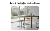 Modern Minimalist & fashion Stackable paw-print Stool Space-Saving Round-Top Stool Comfortable pad Backless Chair Sturdy Construction for Apartment Dwellers, occasion Hosts, Dining Room, Kitchen, Bedroom, occasions