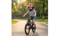 Rechargeable Full Face Bike Helmet Adjustable Full Face Two-Wheeled Vehicle Helmet Ventilated Safeguarding for Children, Young Person, Toddlers, Cycling, Skating