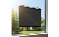 Sun Protection Punch-without Drilling Sunshade No-Drill Installation Retractable Window Shade Heat Insulation Blackout Roller Curtain Reusable for Office Workers, Renters, Bedroom, Car Glass Panes