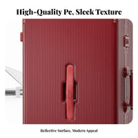 hard-sided Protection Aluminum Frame Trolley Wide Telescopic Handle Hardside hand luggage Reinforced Corners Suitcase Organized Interior for Frequent travelers, holidayers, Business Professionals, holiday, short journeys, Airport, Hotel