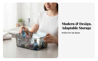 wave Pattern container multi-purpose Organizer Box Clear View for Home Organizers