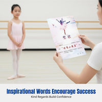 Dance Certificate, Customizable Upright Award for Young Artists, School Training, Paper Material
