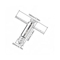 Forward Backward Lock Ratcheting Tap Wrench Knurled Grip T-Handle Tap Wrench Hand Tapping Tool for Mechanics