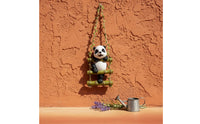 Long-Lasting Resin Climbing Creature Figurine Weather Resistant Creature Rope Ladder Decor Detailed Craftsmanship Wall Sculpture Creative Design for Garden, Outdoor, Balcony, Patio