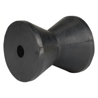 Black Boat Haulage Bow Roller Spool-Shaped Rubber Haulage Roller Central Hole Marine Hardware Rounded