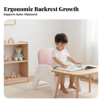 Sturdy and Long-Lasting Arched Leg Toddler Chair Stable Structure Small Four-Legged Seat Easy to Clean kids' Furniture Rounded Border S for Toddlers, Preschoolers, Parents, Kindergarten, Daycare, Classroom, Playroom