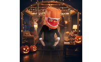 Tyrannosaurus Rex Head Headpiece See-Through Window Inflatable Dinosaur Head Cover Funny Party Supply for Kids, Adults, Halloween, Parties