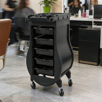 Salon Trolley Cart 5-Tier Salon Cart with Drawers Multipurpose Hairdresser Trolley for Barbers