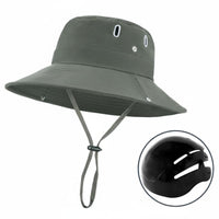 UPF 50+ Wide Brim Fisherman Hat EN1078 Certified Safety Bump Cap Hat Lightweight Outdoor Headwear Long-Lasting for Women, Beach, Hiking, Gardening