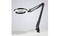 Clamp-on Magnifying Lamp LED Desk Magnifying Lamp Desk Magnifier with Light Dimmable for Crafters, Crafting, Repair Tasks