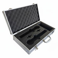 Shockproof Wireless Audio Device Carrying Case Portable Double Audio Device Storage Box Drop-Proof for Performers, Singers, KTV, Travel