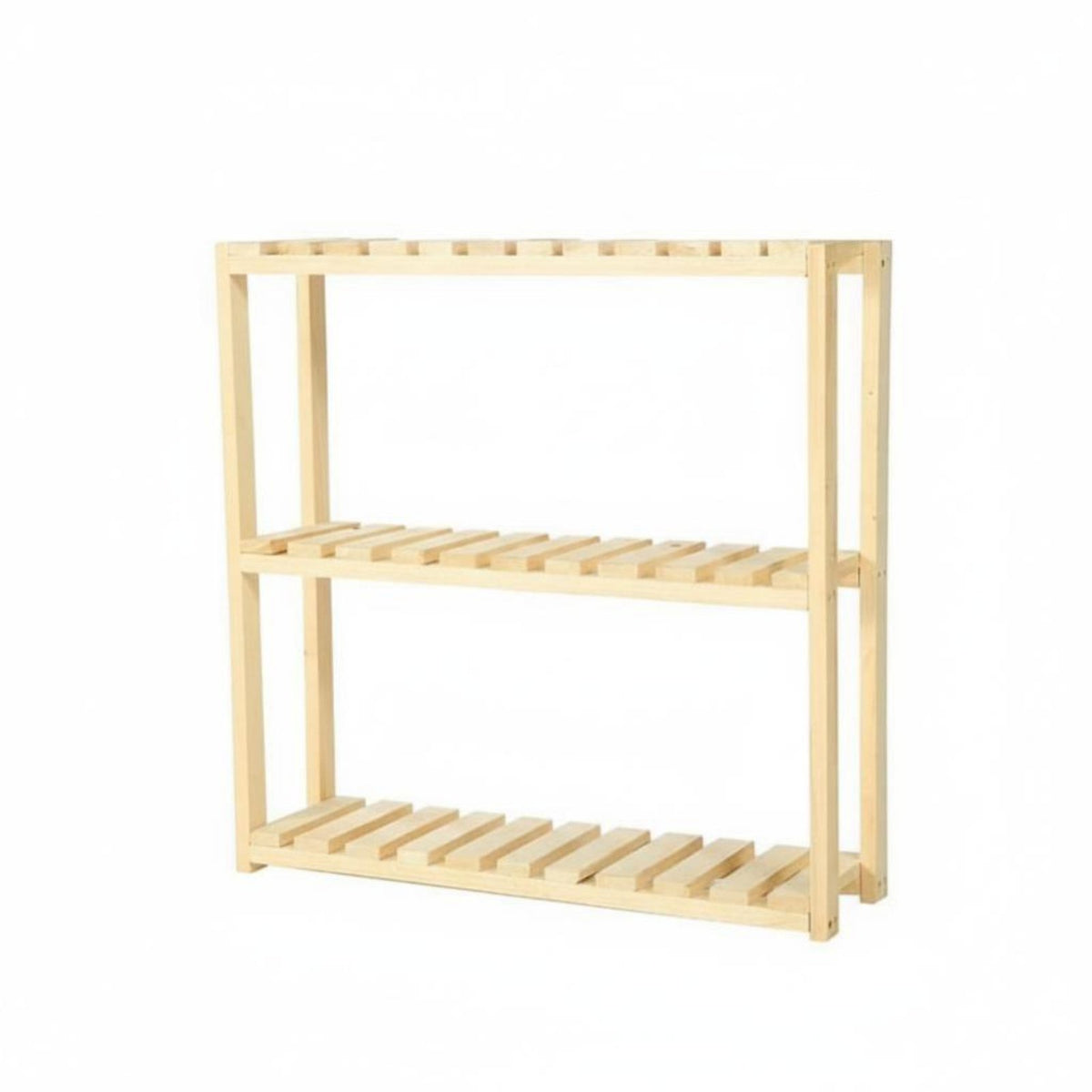 Solid Wood Wooden Plant Stand Space Saving Multi-Tier Flower Shelf Slatted Shelves Floor Standing Plant Rack Sturdy for Apartment Dwellers, Homeowners, Decorators, Windowsill, Living Room, Sunroom, Bedroom