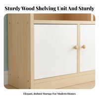 Optional Doors Combinable Cube Shelf configurable Design complimentarystanding Shelving Unit Minimalist look storage shelving unit Space Saving for Children, Homeowners, Kids Room, Small Spaces, Playroom, Bedroom